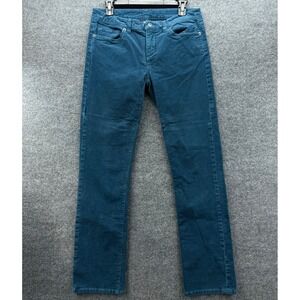 Patagonia Corduroy Pants Teal Blue Straight Leg Organic Cotton Women's Size 29